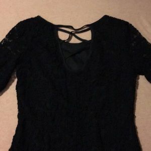 Maurices Dresses - Black lace dress with 3/4 length sleeves Maurices Dresses - Black lace dress with 3/4 length sleeves